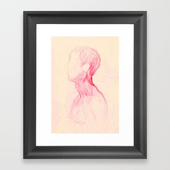 Neck Study I Framed Art Print