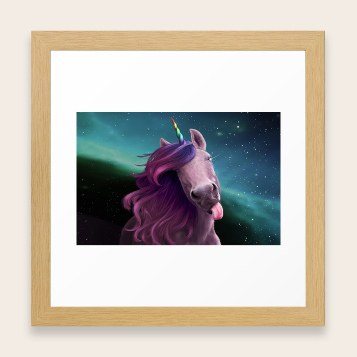 Sassy Unicorn Framed Art Print By Leclercillustration Society6