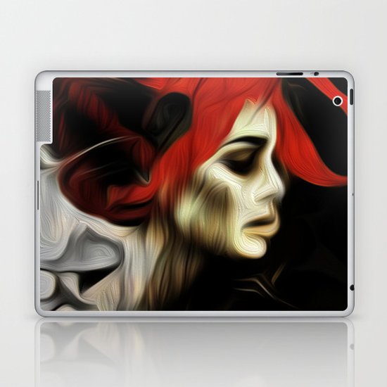 portrait of sadness Laptop & iPad Skin