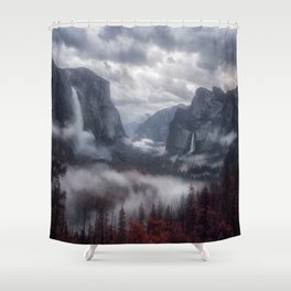 Nature misty morning Shower Curtain