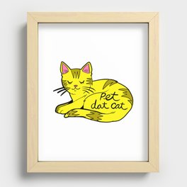 Pet Dat Cat Recessed Framed Print