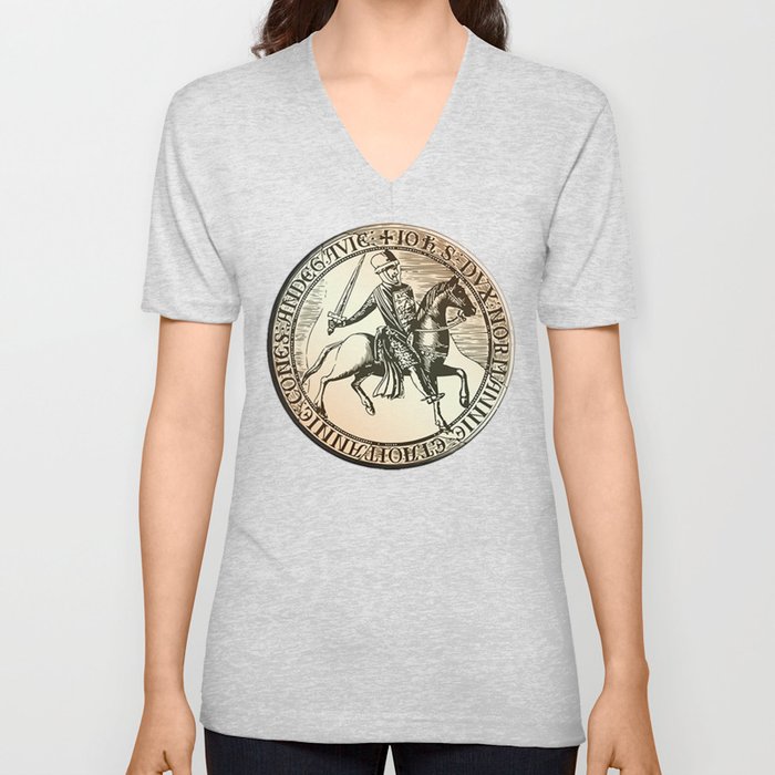 King John's Seal. V Neck T Shirt