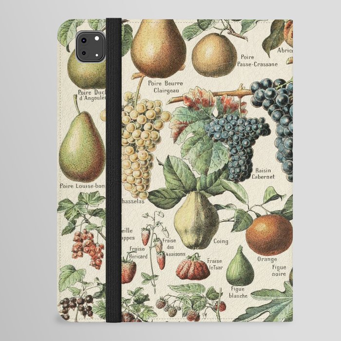 Vintage Fruit Poster 1 - Adolphe Millot iPad Folio Case