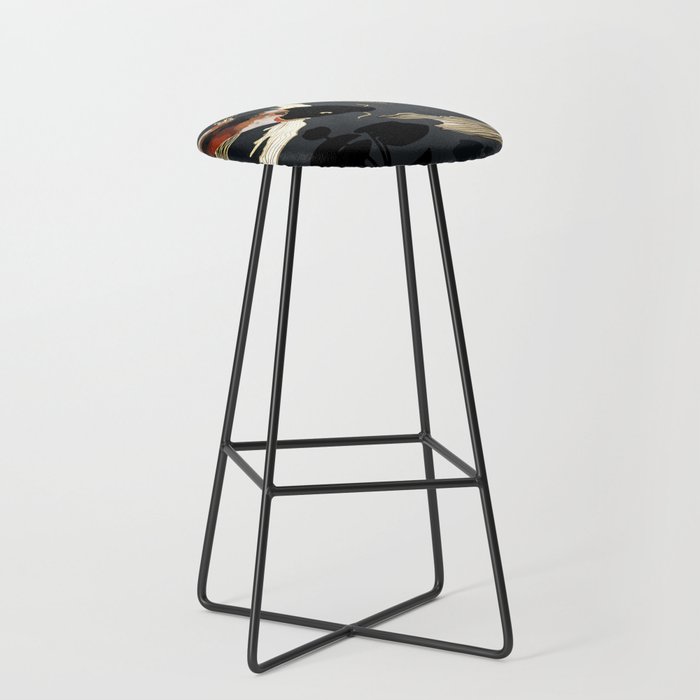 Metallic Koi IV Bar Stool