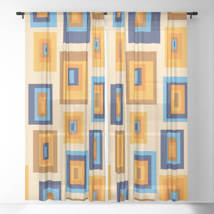 Mod Box, light Sheer Curtain