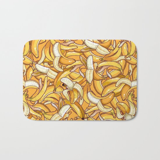 Yellow banana dream. Bath Mat