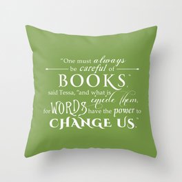Words Have the Power to Change - Tessa (Med Green) Throw Pillow