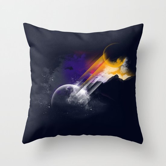 Night and Day Throw Pillow