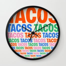 253 Tacos Wall Clock