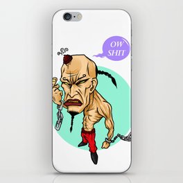 angry guy iPhone Skin