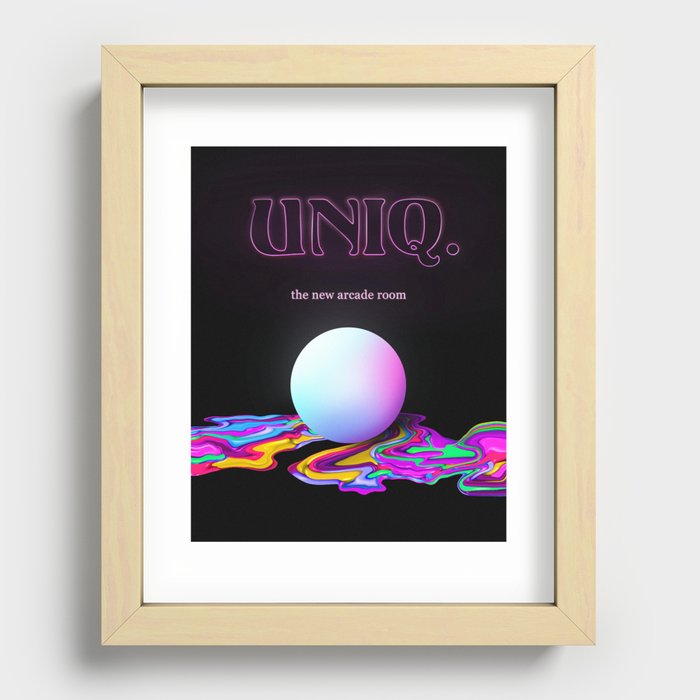 UNIQ. Arcade Room Recessed Framed Print