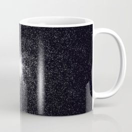 Galaxy with white star dust on black background Coffee Mug
