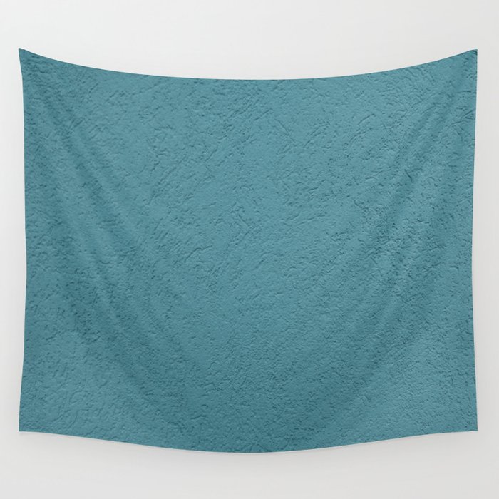 Abstract Solid Color Turquoise Wall Texture Wall Tapestry By