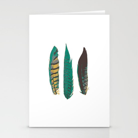 Feathers Stationery Cards