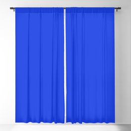 Simply Shiny Ocean Blue Solid Color Blackout Curtain