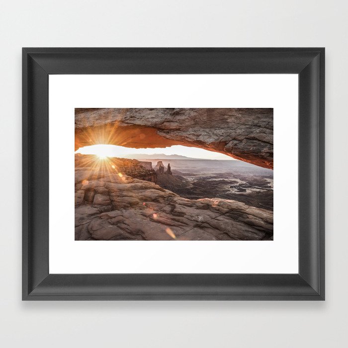 Mesa Arch Sunrise - Canyonlands National Park - Moab Utah Framed Art Print