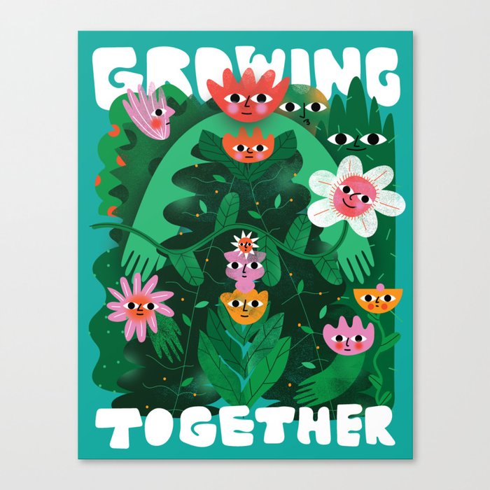 GROWING TOGETHER Canvas Print