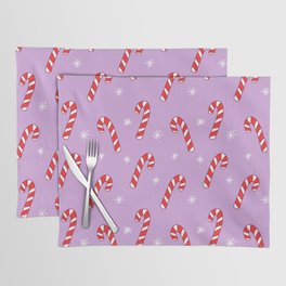 Candy Cane Pattern (purple) Placemat