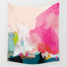 pink sky Wall Tapestry