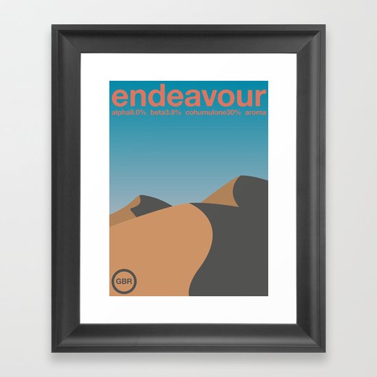 endeavour single hop Framed Art Print