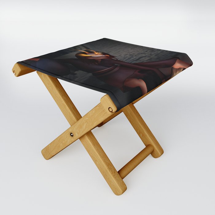 Playing With Fire Folding Stool