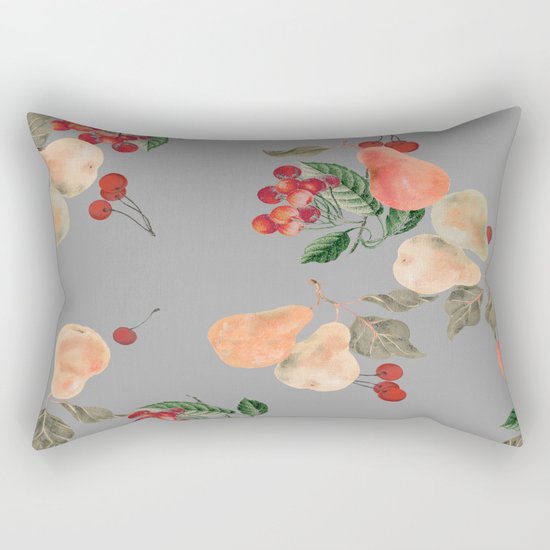 cherries and pears winter Rectangular Pillow