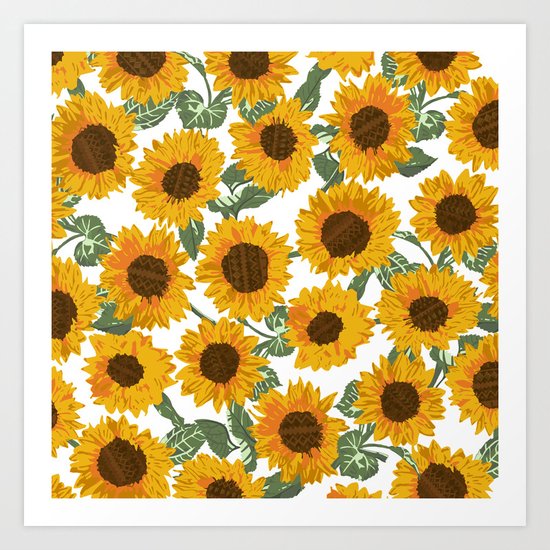 SUNNY DAYS -sunflowers- Art Print