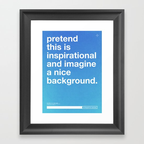 Blueprint For Success Framed Art Print