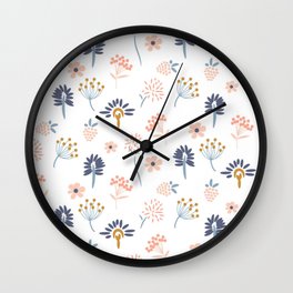 Flower pattern Wall Clock