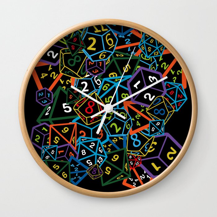 D&D (Dungeons and Dragons) - This is how I roll! Wall Clock