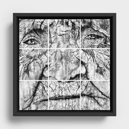 Beauty in Wrinkles Framed Canvas
