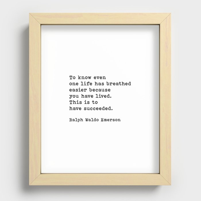 Recessed Framed Print
