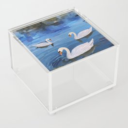 Swans on the lake Acrylic Box