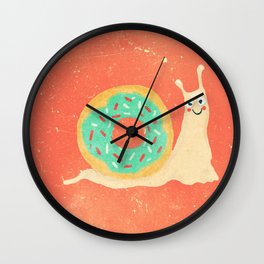Donut snail Wall Clock