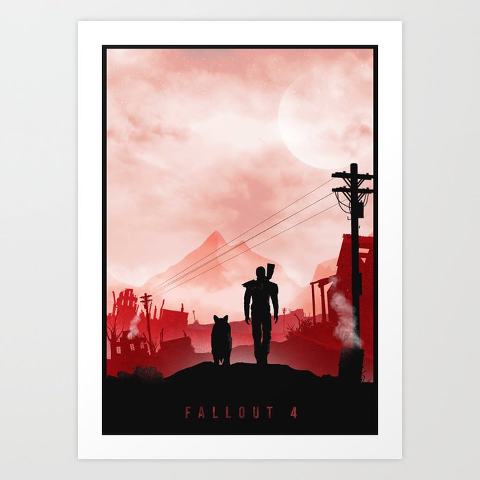Fallout 4 inspired Poster  Art Print