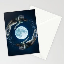 Mesmerized by the Moon Stationery Cards