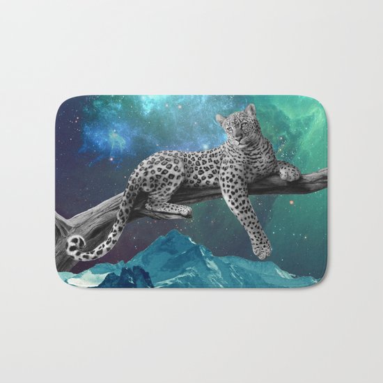Lethargic leopard Bath Mat