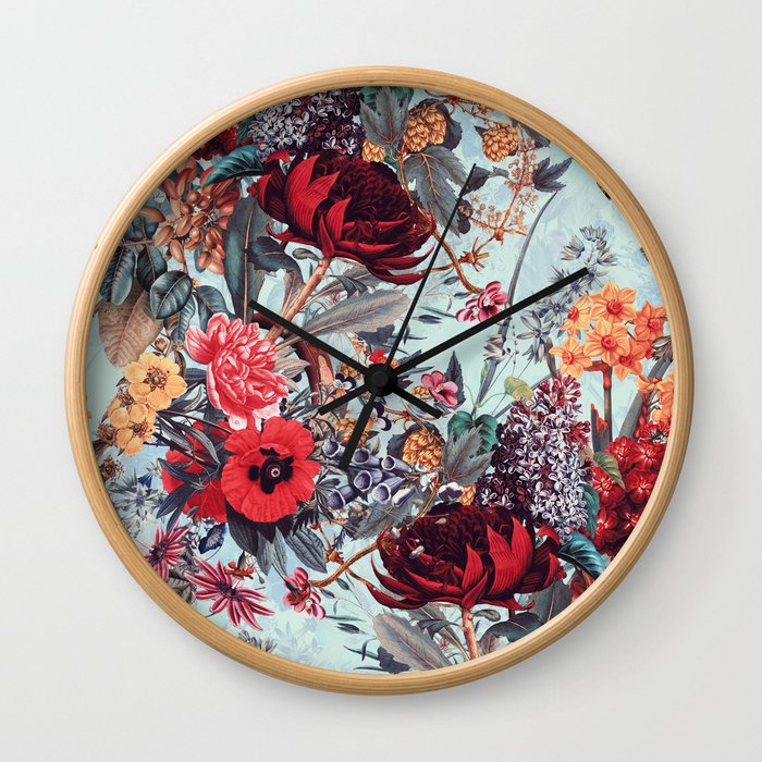 Romantic Garden VI Wall Clock