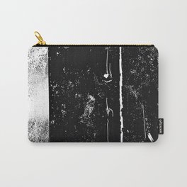 Grunge Style Urban Abstract Art Black and White 4 of 4 Carry-All Pouch