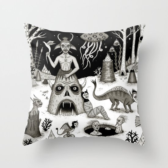 A Grim Hereafter Throw Pillow
