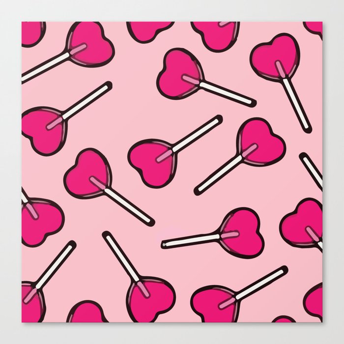 Lollipop Love Canvas Print