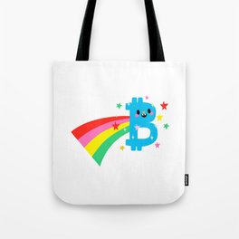 Rainbow Bitcoin Tote Bag