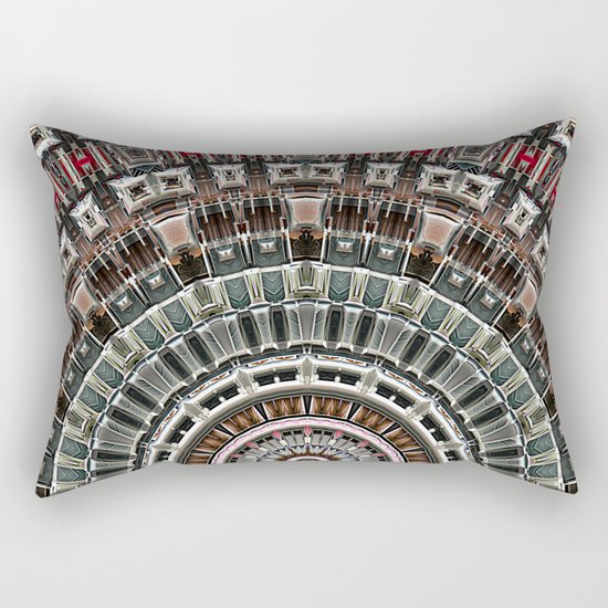 Fan of Geometry Rectangular Pillow