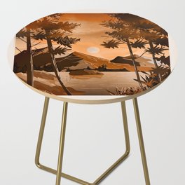 Peaceful Bay Sunset Side Table