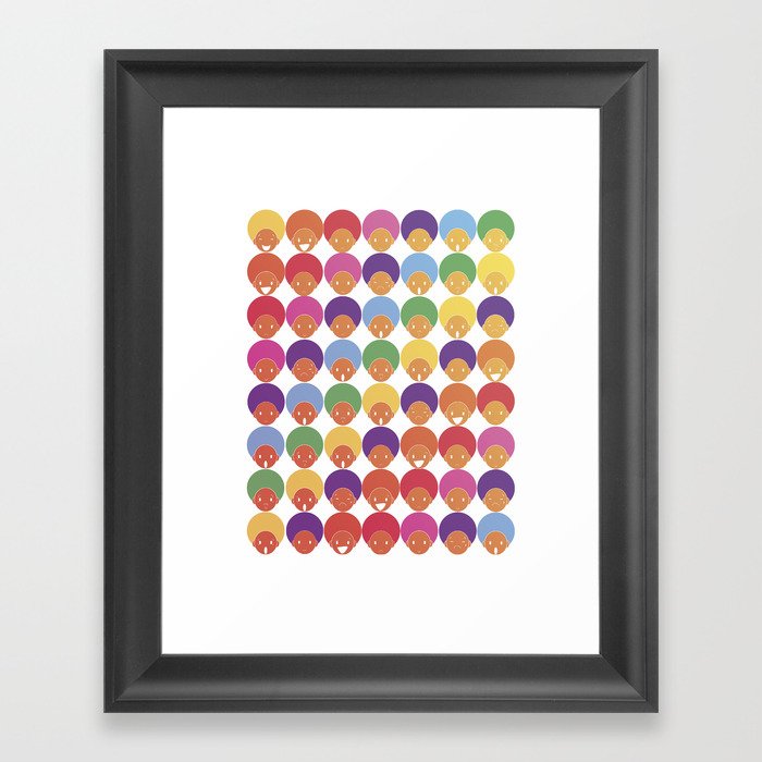 Afro Rainbows Framed Art Print
