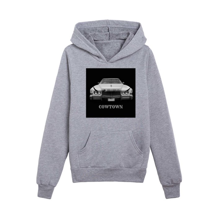 Cowtown car 2 Kids Pullover Hoodie