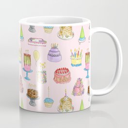 Cakes Cakes Cakes watercolor pattern Coffee Mug