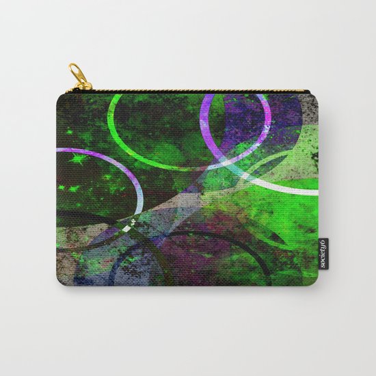 Other Dimensions - Abstract, geometric, textured, space themed artwork Carry-All Pouch