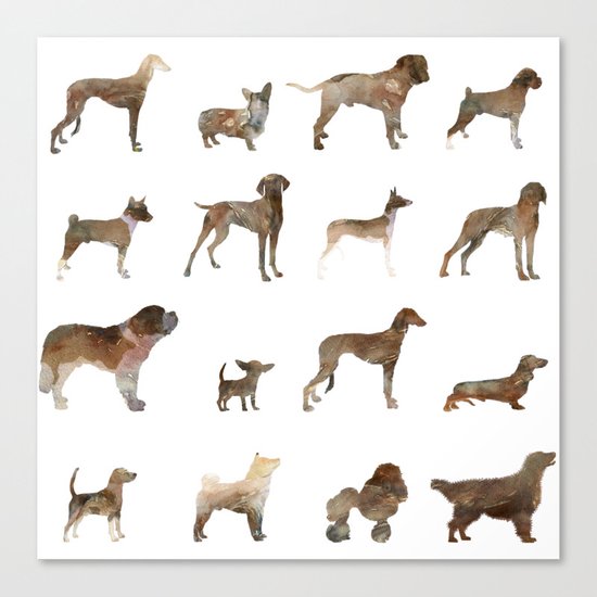 Dogs Canvas Print