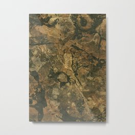 Geological camo Metal Print | Watercolor, Map, Armypattern, Army, Camo, Camouflage, Painting, Militia, Handpainted, Brush 